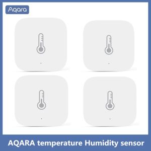 Kontrol Global Versiyon AQARA Sıcaklık Sensörü Akıllı Hava Basınç Nem Sensörü Zigbee Xiaomi App Mi Home Homekit için Akıllı Ev