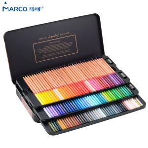 Lápis Marco Reffine 24/6/48 coloridas a óleo de cor lápis Prismacolor Wood Colored Lápis para esboço de artista Desenho de escritório de escritórios da escola