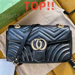 10A Top -Qualität kleiner Umhängetaschen Designer -Tasche 26 cm echte Leder -Crossbody -Tasche Lady Flip -Tasche mit Kasten G013 FedEx Senden