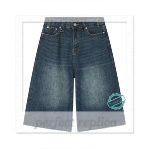 Jorts shorts denim shorts damer mens shorts mäns jeans firranch blå baggy jorts för män kvinnor överdimensionerade midlängd shorts nionde denim pants streetwear 301