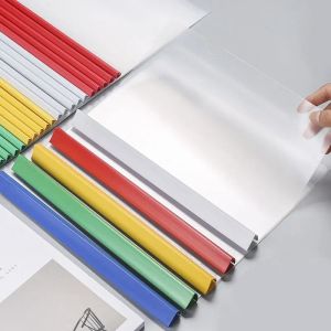 Binders 20pcs A4 Draw Rod Folder Plastic Rod Clip Color Folder Test Paper Document Rod Clamp File Folder Organizer Binder School Office