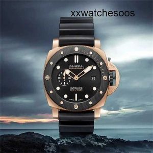 Top Clone Men Sports Watch Panerais Luminor Automatisk rörelse Swiss Submerible 1070 Gold Carbon Fiber Watch Man