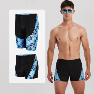 Swimwear 2021 Summer New Plus Size Swimming Trunks Men Swimwear Boxers Breathable Quick Dry Shorts High Elastic Men's Swimsuit for Pool