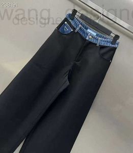 Calças femininas Capris Designer Designer Spliced ​​calça casual estilo tendência da versão coreana mostra uma aparência esbelta e ocidentalizada bevq 8vik