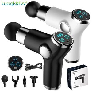 Massage Gun 32 Speed ​​Deep Tissue Percussion Muscle Massager Fascial Gun For Pain Relief Body and Neck Vibrator Fitness 240402