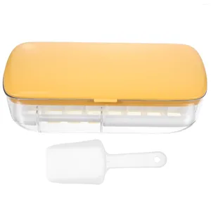 Storage Bottles Silicone Ice Tray Cube Mold Creative Box Household Making Maker Machine Trays For Freezer With Bin