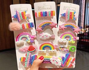 10PCSSet New Girls Cute Cartoon Hairpins Children Sweet Hair Clips Hair Fashion Hair Accessories6712272