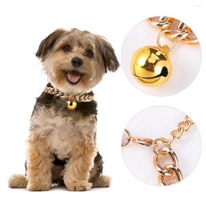 Collari per cani The Cat Pet Collar Cuban Link Chain Dogs Cuccioli Small cuccioli XS Alluminio campanello