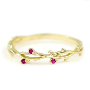 Ringe floral 3 Farben plattierter Verlobungsring für Frauen Kristall Zirkonblatt Verstellbare Damen Schmuck3010 Drop Lieferung Schmuck DHGCT