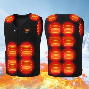 Carpetes Unissex Electric Aqueding Vest Rechargable Jaqueta aquecida 16 áreas 3 níveis para ciclismo de esqui de trekking