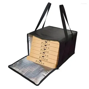 Storage Bags Pizza Warmer Bag Delivery Folding Cooler Food Thermal Takeaway Picnic Warm Cold Large Capacity