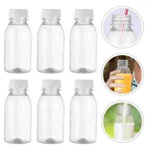 Take Out Containers 12 Pcs Milk Bottle Convenient Juice Bottles Breakfast Household The Pet Transparent Empty For Travel
