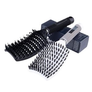 Big Bend Comb Men's Hairy Ribs Comb Back Head Oil Head Fluffy Comb Styling Hair Comb Massage Comb Plastic Comb