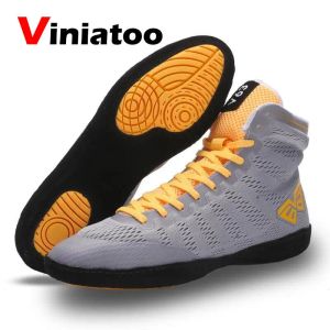 Scarpe nuove scarpe da wrestling uomini uomini traspiranti calzature da wrestling comode scarpe da boxe sneaker di volo bianco maschio bianco