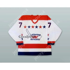 GDSIR Custom Brent Seabrook 7 Lethbridge Hurricanes White Hockey Jersey New Top ED S-M-L-XL-XXL-3XL-4XL-5XL-6XL