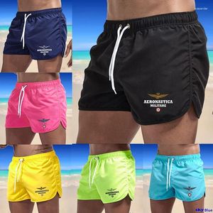 Herren Shorts Sommer Mode Draw String Beach Kurzhose Schnelle trockene Multi -Farb -Sport -Fitnessstudio Homme Persönlichkeit Badebekleidung