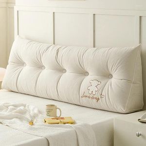 Pillow Reading Premium European S Art White Aesthetic Long Puffs Plush Pillows Bedroom Recliner Almofada Home Decor