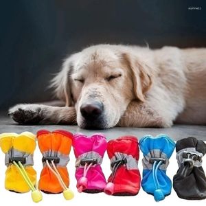 Hundebekleidung im Freien verletzungssicherer Kofferraum Antislip Soals Running Schuhe wasserdichte Regen 6xde