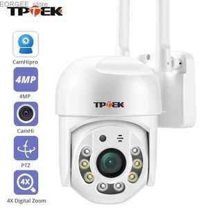 Andere CCTV -Kameras 4MP PTZ WiFi IP -Kamera 1080p CCTV -Überwachungssicherheit Sicherheitsschutz Wi fi Outdoor 4x Digital Zoom Street Camhi Camhi Camara Y240403