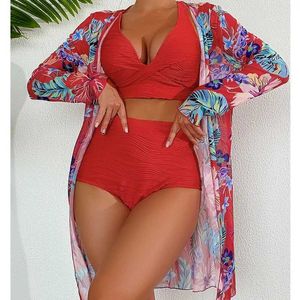 Kobiety stroje kąpielowe Summer Seksowne bikini 2024 Swimsuit damskie stroje kąpielowe damskie kostium kąpielowy Puss Ups Women Beach Swimsuit Brazil Bikini Basen Batrobe J240403