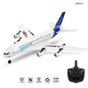 Wltoys XK A120 Airbus A380 Model Remote Control Plane 2.4G 3CH EPP RC Airplane Fixed-Wing RTF RC Wingspan Toy 240319