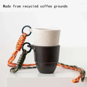 Mugs 105Ml Coffee Grounds Cup Compact Eco-Friendly Take-Away Portable Outdoor Camping