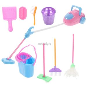 Mutfaklar Yemek Mini Ev Temizlik Araçları Oynatma Çocuk Oyun Toy Houseeping Aracı Temizlik Süpürge Fırçası Yıkama Evi Temizleyici Çocuklar İçin 2445