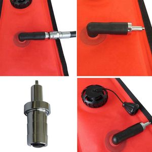 2X Scuba Diving Marker Buoy SMB Inflator Diving BCD Hose Connector Adaptor One-Way Valve Accessories 44mm