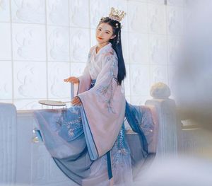 Neues Cosplay Hanfu Alte chinesische Kostüm -Dynastie Tang Anzug Volksfee Kleid für Frauen Prinzessin Festival Outfits Tanzkostüm Dai9655239