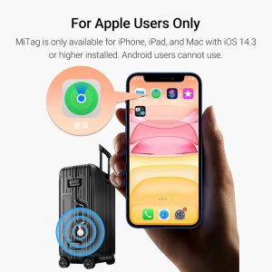 Mili GPS Tracker Support Bluetooth Smart Locator Anti-Lost-Geräte Mobile Keys Pet ältere Kinder Finder arbeiten mit Apple Find My