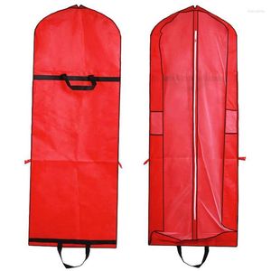 Storage Bags 1PC 150cm/180cm Portable Wedding Dress Dust Cover Gown Dustproof Foldable Clothes For Bride Home