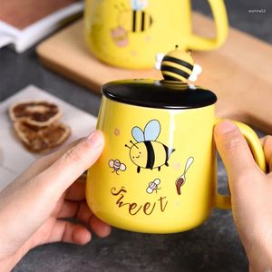 Muggar 40 enheter Sweet Bee Coffee Cup Ceramic Mug Milk Breakfast Vackra gåvor Party Return