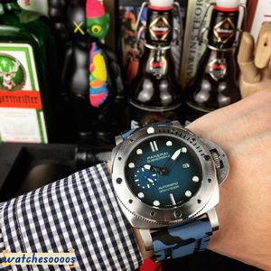 Designer orologi per uomini orologi meccanici Specchio zaffiro 47mm 13 mm in gomma orologi da polso sportivo orologio