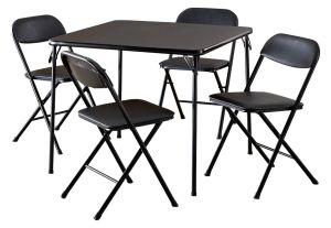 Стол стола для карточек с мебелью, черный алюминиевый столик для кемпинга