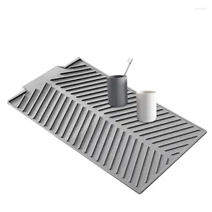 Table Mats Silicone Sink Mat Faucet Splash Guard R Draining Pad Dish Drying Kitchen Accessories Water Absorbent