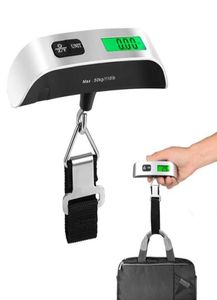 Weighing Scales Portable Luggage Scale Digital LCD Display 110lb50kg Balance Pocket Luggage Hanging Suitcase Travel Weighs Baggag9218493