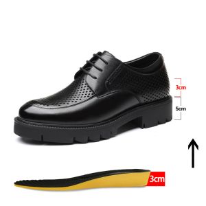 Stivali da 10 cm buchi da uomo sandali invisibili tallone da 8 cm abito da uomo scarpe formali formali scarpe da matrimonio più alte