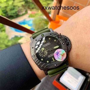 Top Clone Men Sports Watch Panerais Luminor Automatisk rörelse Auto Mirror Sapphire Importerad