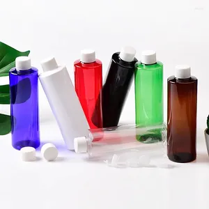 Lagerflaschen 20pcs 300 ml leerer brauner Kunststoff mit Schraubenkappe Duschgel Shampoo Flüssigseife Gesichtsreiniger Kosmetikverpackung