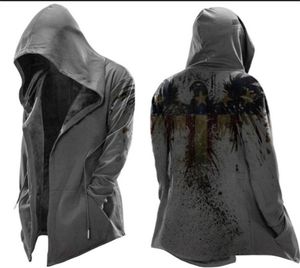 Men039s Trench Coats Eagle Pattern Mens Cloak de alta qualidade Moda Avantgarde Único confortável Halloween2700287