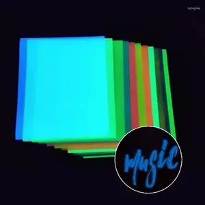 Window Stickers 30 50cm HTV Glow In The Dark 3d Puff Heat Transfer Luminous Film For Clothes