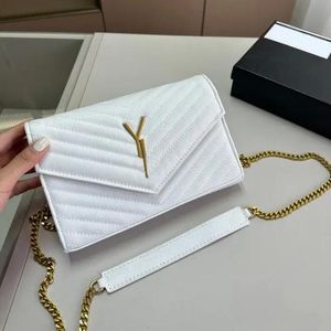 حقيبة مصمم الأزياء الفاخرة حقيبة سيدات Women Crossbody حقيبة الكتف حقيبة اليد محفظة مربع أصلي سلسلة رسول جلدية أصلية