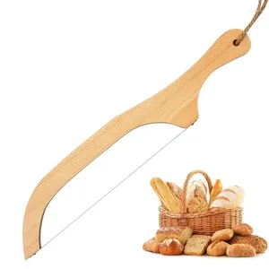 Baking Tools Bow Bread Cutter Sourdough Cutting Tool Wooden Knife Serrated Slicer With Handle