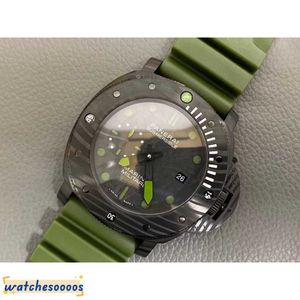 Mens의 디자이너 시계 시계 기계식 자동 이동 Sapphire Mirror 47mm 고무 감시 대역 스포츠 손목 시계 TITC WENG