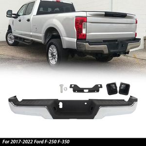 För 2017-2022 Ford F-250 F-350 Super Duty Chrome bakre stegstötfångare