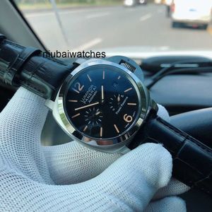 Herren Luxusuhren für mechanische Uhr Schweizer Automatische Sapphire Mirror 44 mm 13mm importiertes Leder -Uhrband -Marke Italien Sport VYD8