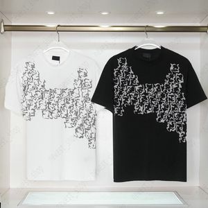 2024 Yaz Erkek Tişörtleri Tshirt T Shirt Tasarımcı Marka Tee Lüks Klasik Göz Geometrisi Baskı İnce Fit Europe Giyim Kadınları F Kısa Kollu Pamuk Üstleri