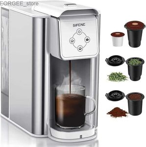 Coffee Makers 3-in-1 Capsule Coffee Machine - Single Serve Brewer for Coffee Pods Ground Coffee Loose Tea 6-12oz Brew Sizes Y240403