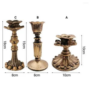 Titulares de velas resina de alta qualidade resina requintada decorativa elegante portador de escultura artística