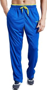 Men's Sports Pants With Zipper Pocket Open Bottom Sports Pants Are Suitable For Jogging, Exercise, Gym, Running, Training